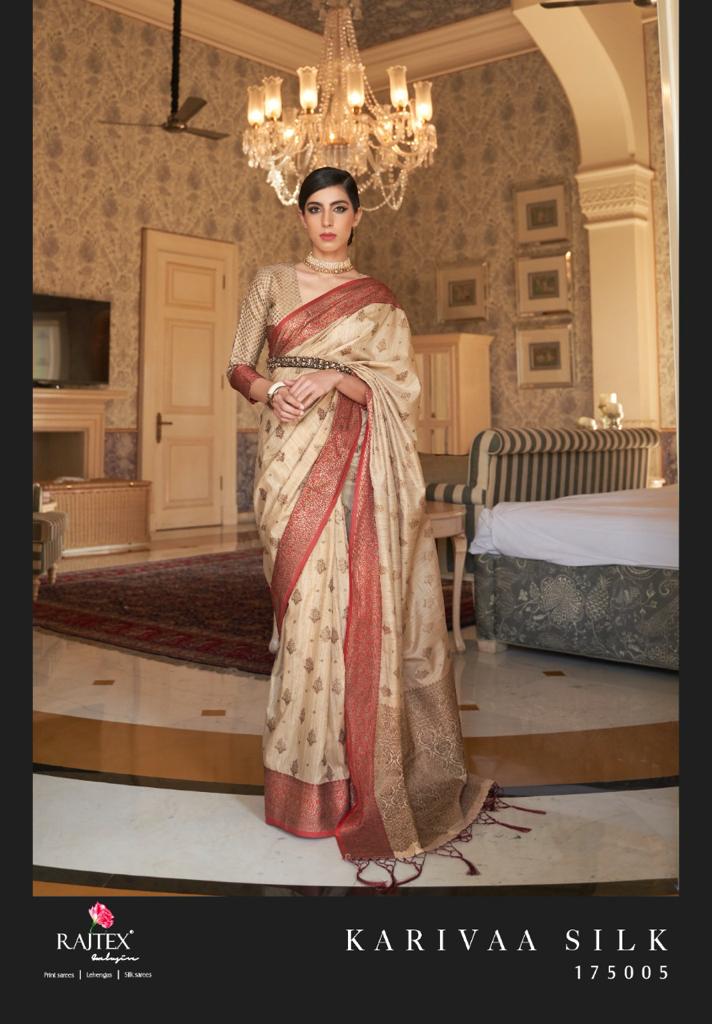 Rajtex Karivaa Silk Latest Fa Festive Wear Fabcy Saree Catalog